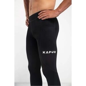 KAPOW Men's Jet Recycled 3/4 Meggings Medium